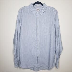 Old Navy| Fitted Striped Button Down Shirt Large